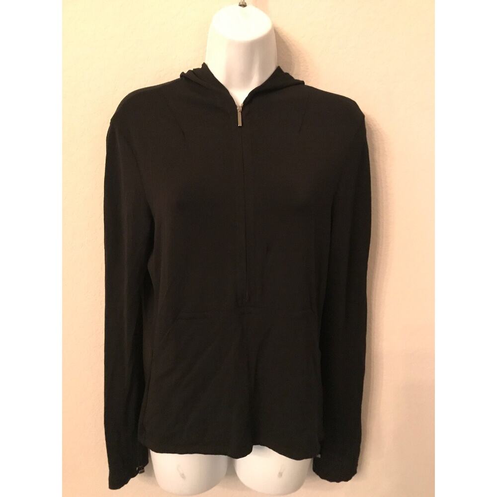EUC Max Mara black jacket‎ size M viscose zipper